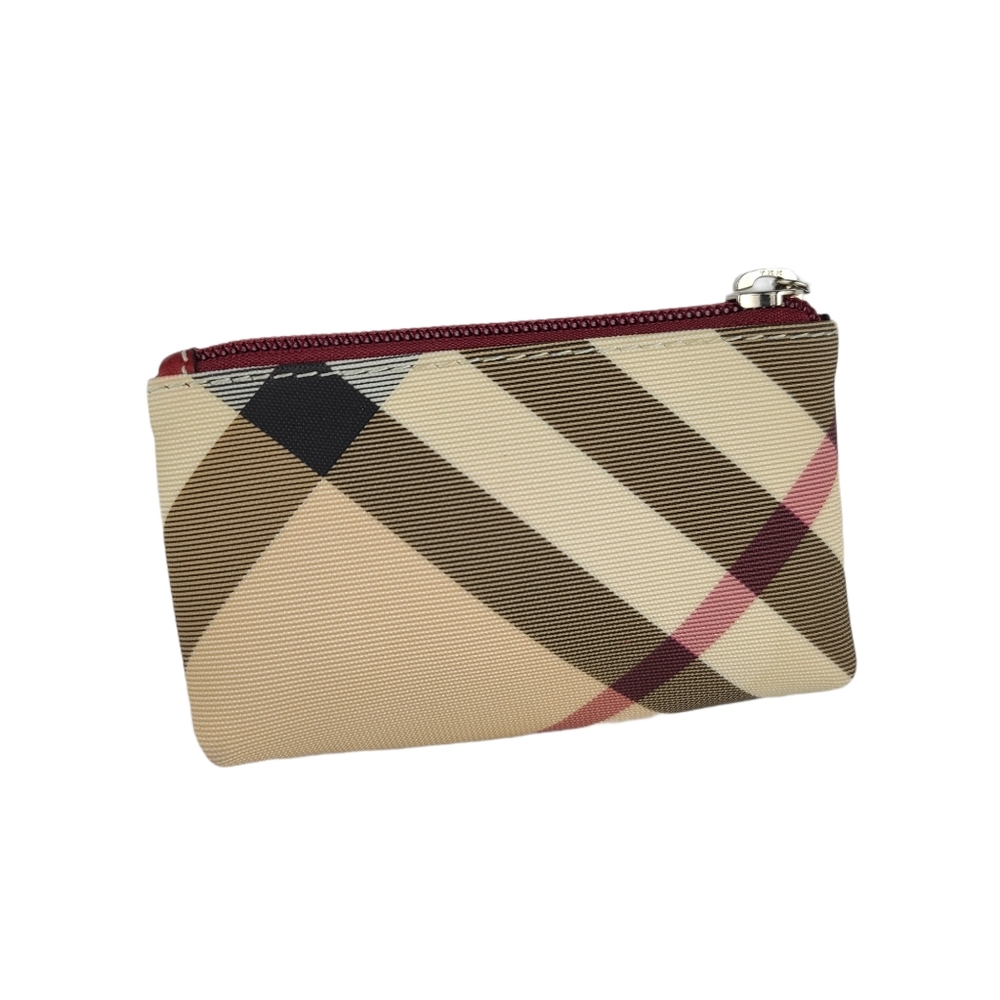 Burberry London Check Coated Canvas Wallet - Picture 1 of 6